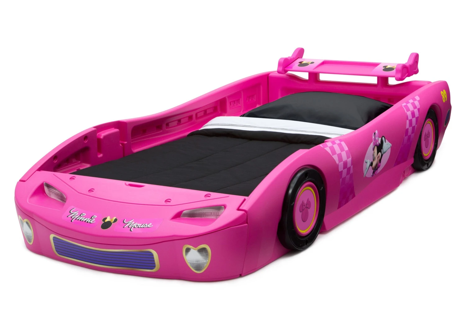 Delta Children Minnie Mouse Car Twin Bed 5 Delta Children Minnie Mouse Car Twin Bed - Image 3