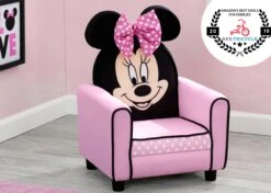 Delta Children 30 Delta Children -Delta Children UP83649MN Minnie Figural Upholstered Chair hangtag jpg