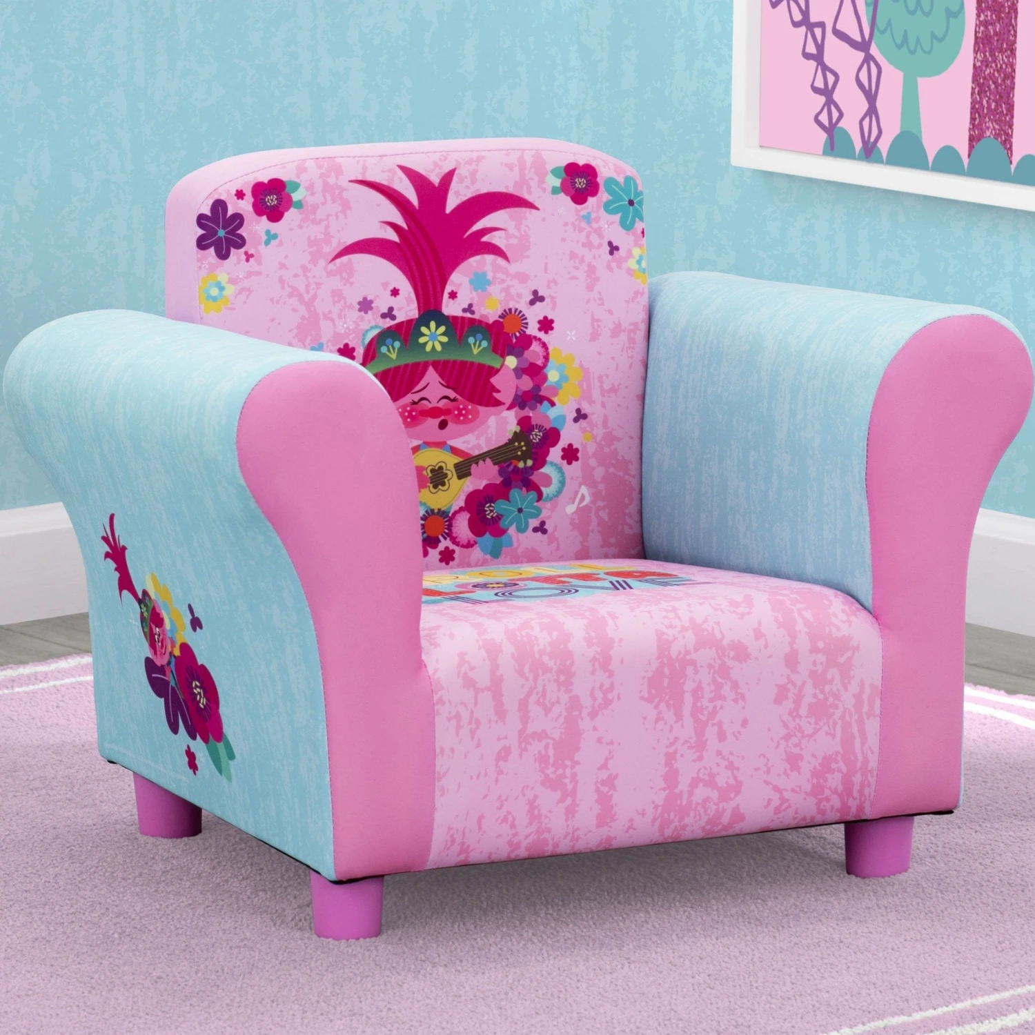 Delta Children Trolls World Tour Upholstered Chair 11 Delta Children Trolls World Tour Upholstered Chair - Image 9